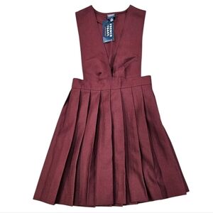NWT French Toast Girl's School Uniform Overalls 8
